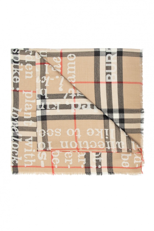 burberry touch-strap Printed scarf